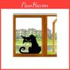 Katze Halloween Horror Schaufenster Wandaufkleber Heimdeko Raum Wandbild Kunst Aufkleber