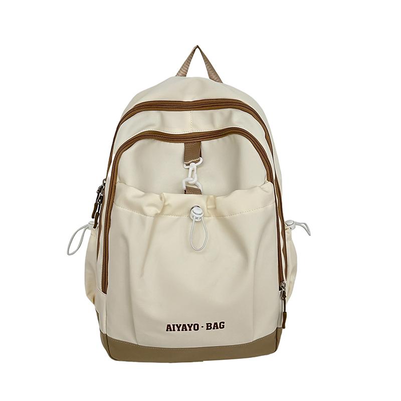 

Студенческий школьный рюкзак для девочек, легкий рюкзак, небольшой рюкзак для путешествий бежевый