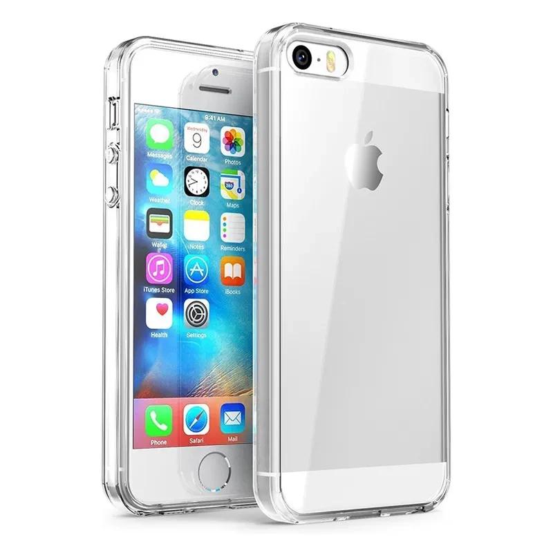 

Чехол для iPhone SE 7 8 6 6s Plus 5 S 5 se ТПУ силиконовый прозрачный мягкий чехол для Apple iPhone 7 8 plus задняя крышка For iPhone se 2016