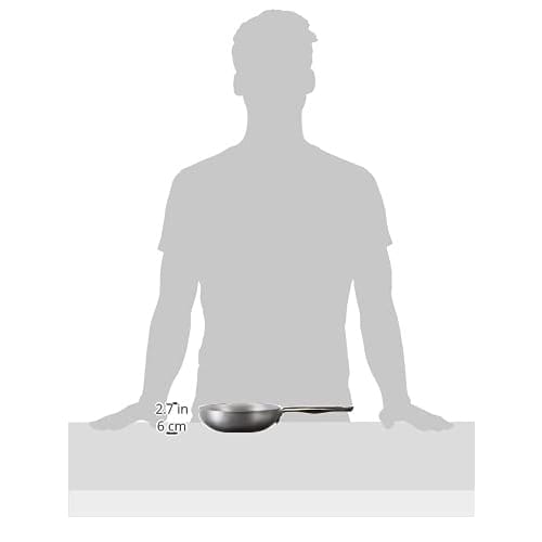 Pentol Agnelli High-Skip Frying Pan, Professional Grade, Aluminum, Silver, 18cm, ALMA111B18