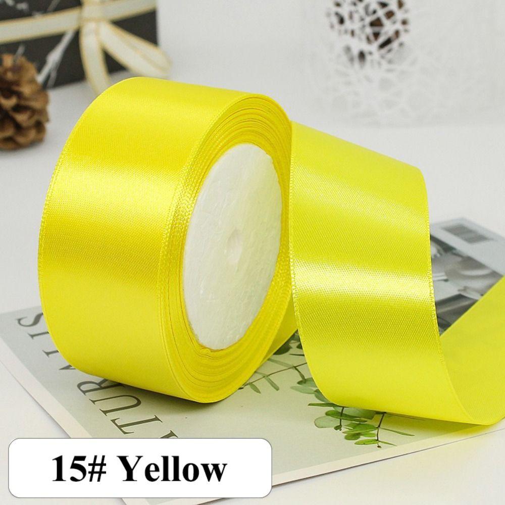 22Meters Bright Colors Silk Satin Ribbons Crafts Bow Gift Wrapping Ribbons  Wedding Party Decoration