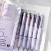 5/6/7 pz/scatola Semplicità Penna Gel Penna sfumata di moda Colore solido 0.5mm Penna gel inchiostro nero Bella penna di cancelleria Articoli per scrittura