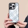 Applicable to iphone16Pro mobile phone case Korean ins style pattern Apple 15/14 glass case Apple 13Pro