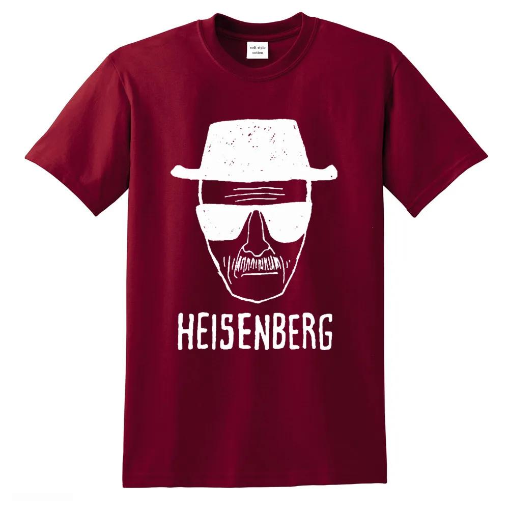 Tricou cool pentru bărbați Haine Breaking Bad Calitate superioară 100% bumbac larg Tricou imprimat Heisenberg casual pentru bărbați