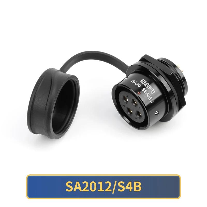 WEIPU Waterproof Power Connector SA20 Series 2-15 Pin Male Plug Female Socket Panel Mount Aviation Connector Electrical Systems