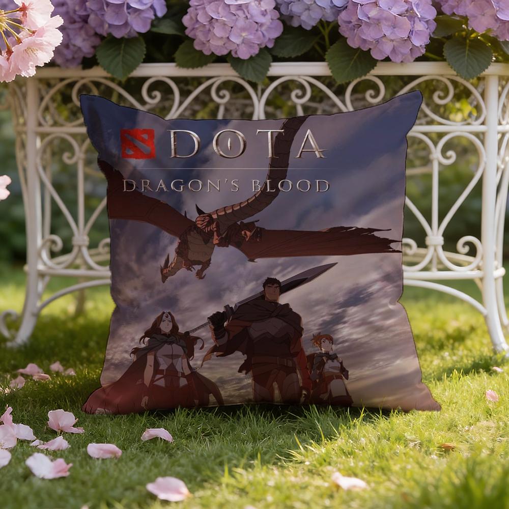 Game Cool D-Dota 2 Cushion Cover Home & Car Dual-Scene Pillow Cover: Reversible for Premium Comfort