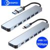 7 în 1 USB 3.0 Hub USB C Hub tip C la USB SD TF Adaptor 5 Gbps Viteză rapidă Tramsmission Tip C Docking Station pentru PC/laptop/MacBook Pro