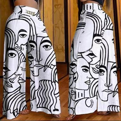 Moda jednokolorowa na co dzień szerokie spodnie nogi damskie wysokiej talii luźne, luźne spodnie kobieta eleganckie proste Plus rozmiar biurowe spodnie damskie 24187