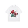Black Oversized T-Shirt With Heart Candy Print I Love You Be Mine Valentine's Day Casual Wear For Women