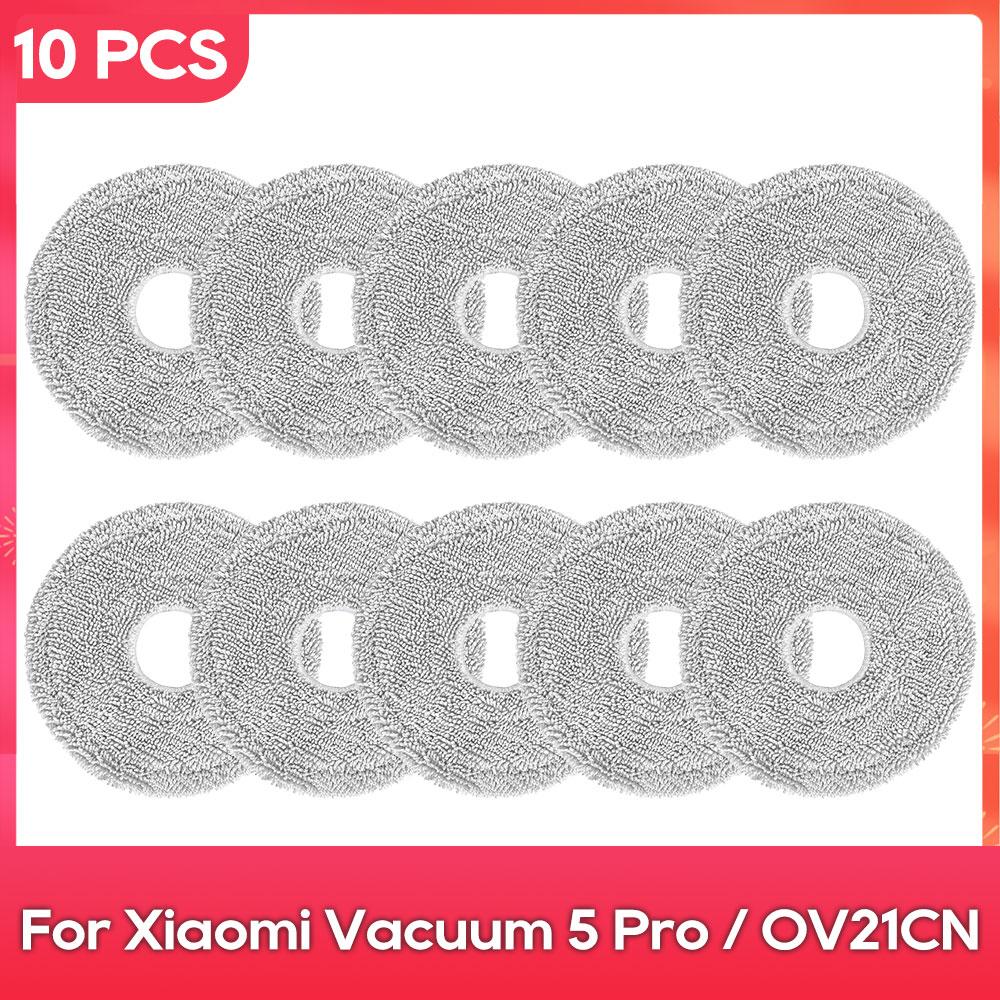 Compatible For ( Xiaomi Robot Vacuum 5 OV31GL / Xiaomi Robot Vacuum 5 Pro OV21GL ) Parts Main Side Brush Filter Mop Dust Bag