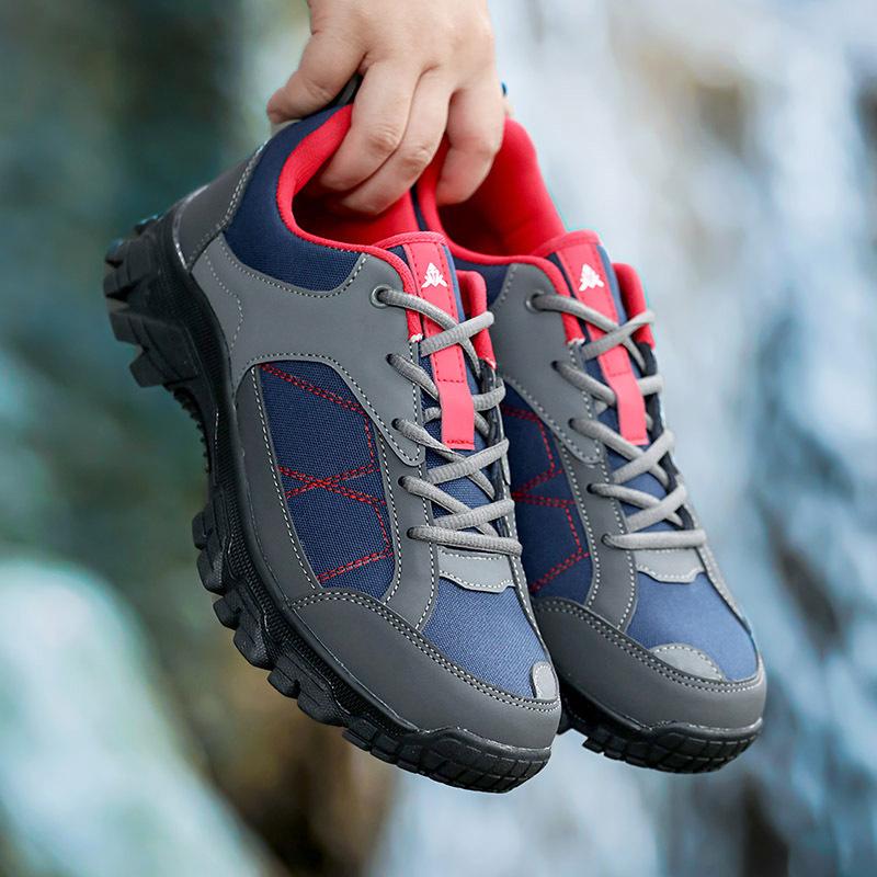 

Fashion outdoor walking non-slip wear-resistant shoes hiking couple new comfortable versatile lightweight casual shoes 47 синій