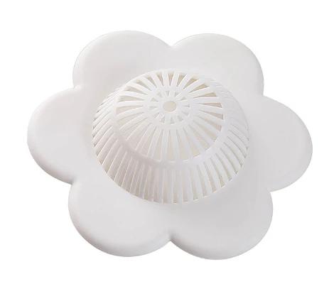 1PC Silicone Hair Catcher Drain Cover No Electricity Needed with Suction Cup Plastic Hair Blocker for Bathtub and Shower