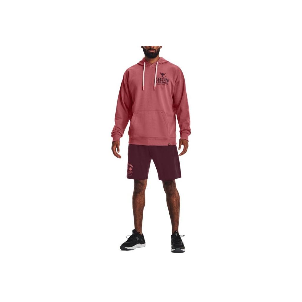 Under Armour Graphic Print Sports Drawstring Hoodie Men Hoodies Red 1373562-600