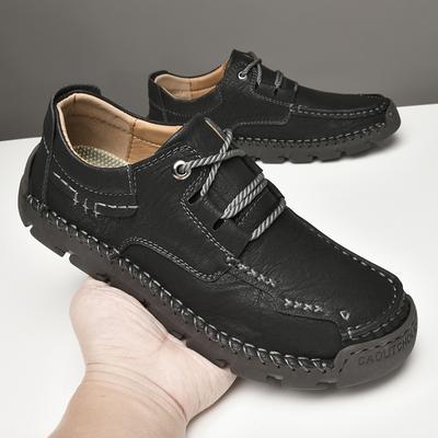 Mode Freizeitspaziergang Herren Wanderschuhe Frühling Neue Trendige Herren Sneaker Schnürschuhe Formell Lässig Lederschuhe Mann Trekking Schuhe Trainer