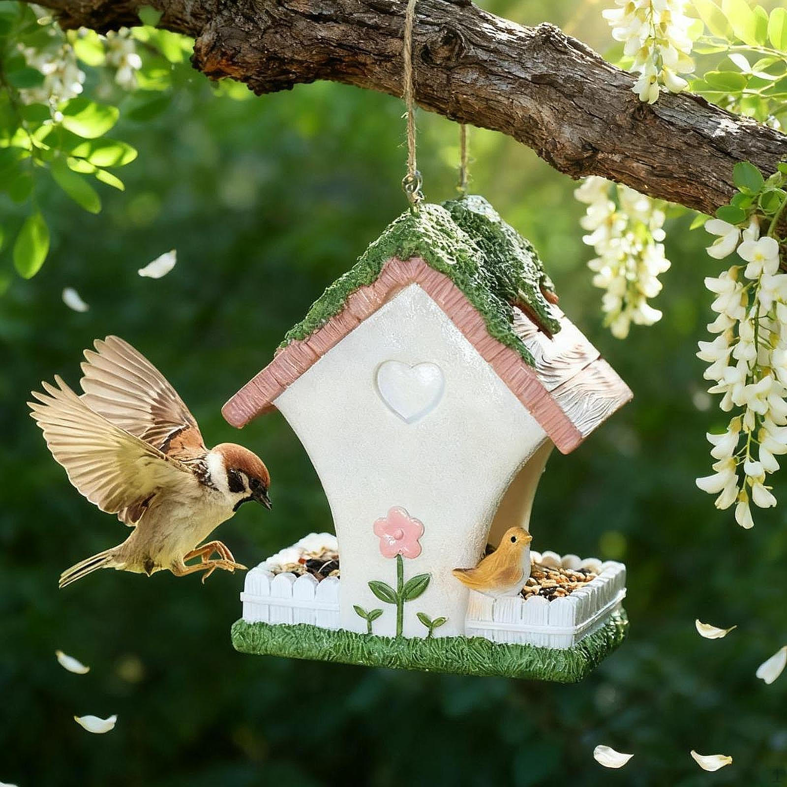 

Декоративный скворечник, гнездо, укрытие для лазоревки для улицы, сада, деревьев, для улицы, подарок B