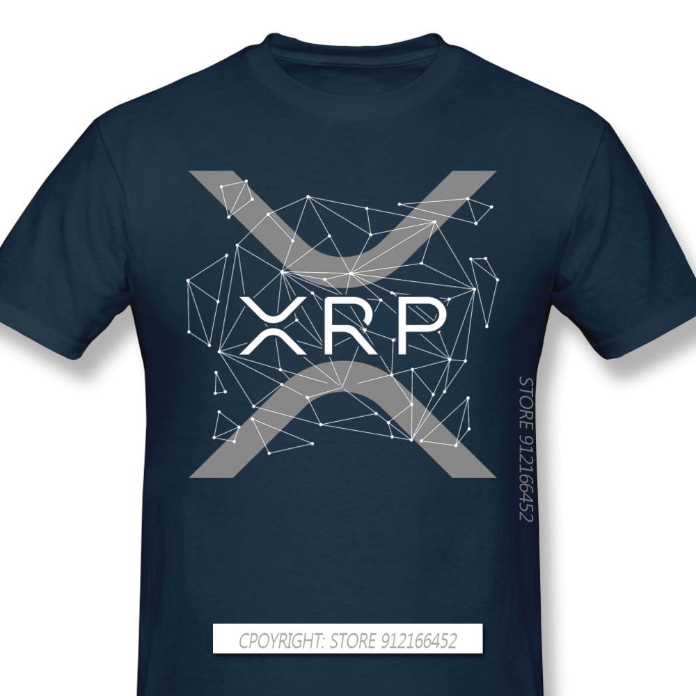 XRP Ripple Coin Cryptocurrency 2024 Popular New Arrival TShirt Ripple Crypto Oversize Cotton Shirt For Men T-Shirts For Adult