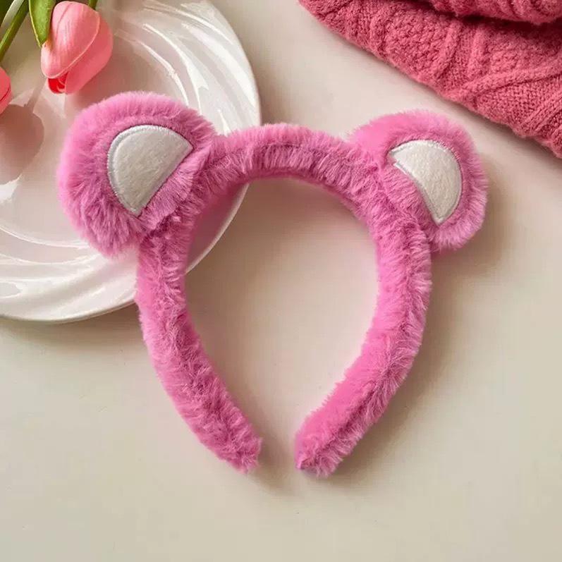 Cartoon Plush Headband: Cute Hair Accessory for Women & Kids, Perfect for Face Washing