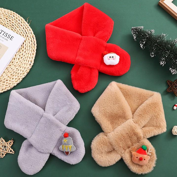 Kids' Winter Plush Neck Warmer Snood for Christmas & New Year