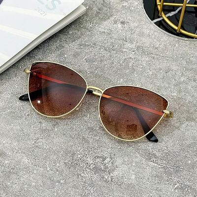 Sexy Small Vintage Cat Eye Sunglasses Woman Vintage Sun Glasses Female Ladies Cat Eye Sunglass  Metal Frame Glasses