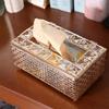 European Style Table Tissue Box Light Luxury Paper Storage Box Fashion Napkin Dispenser  Gift