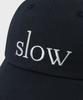 SLOW RECORD HOUSE Slow Cotton Ball Cap_Navy