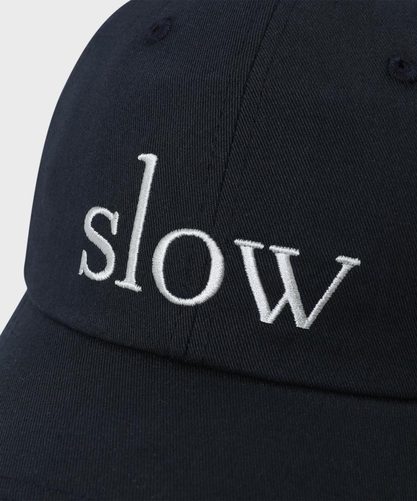 SLOW RECORD HOUSE Slow Cotton Ball Cap_Navy
