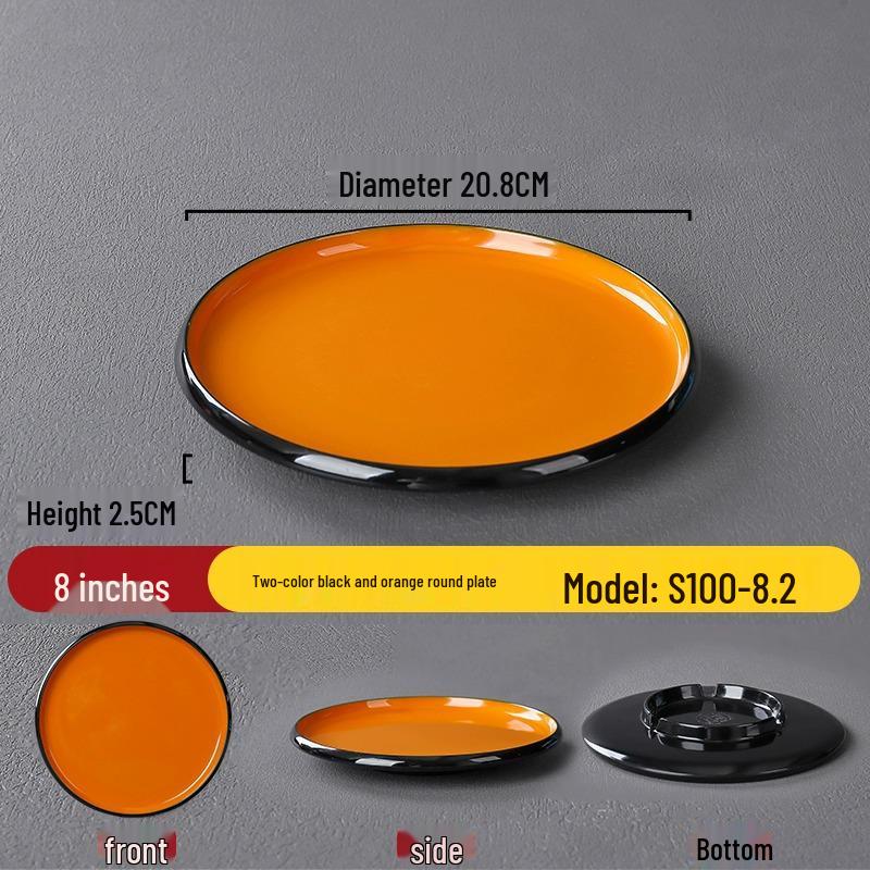 Melamine Nordic Style Cold Dish & Stir-fry Plate for Restaurants and Hotels