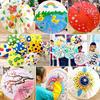 Handmade Children's Oil Paper Umbrella - Chinese Intangible Cultural Heritage, Small Flower Pattern, Ancient Style, Graffiti Material