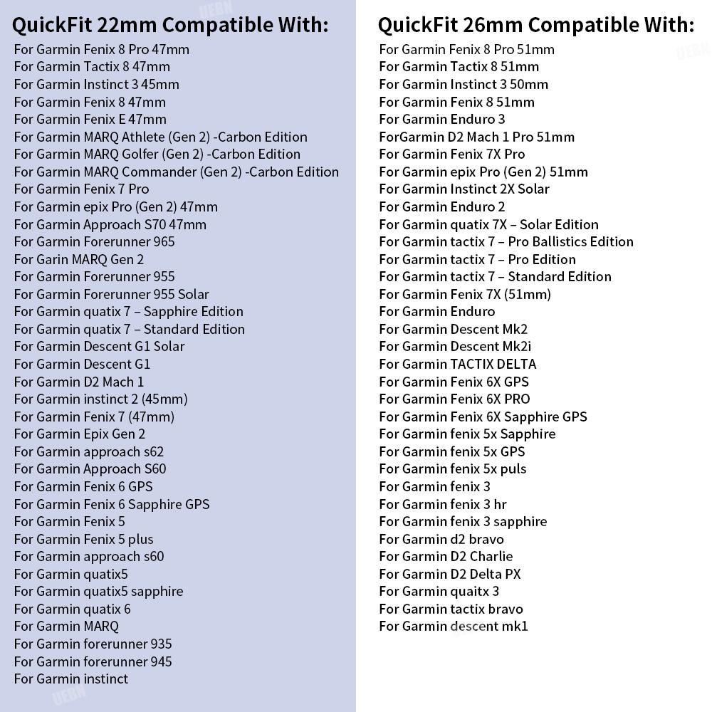 22/26mm Silicone Watch Strap For Garmin Fenix 8 Pro 8 7X/Instinct 2X/Tactix 8 7/Forerunner 965/Enduro 3 Replacement Watch bands