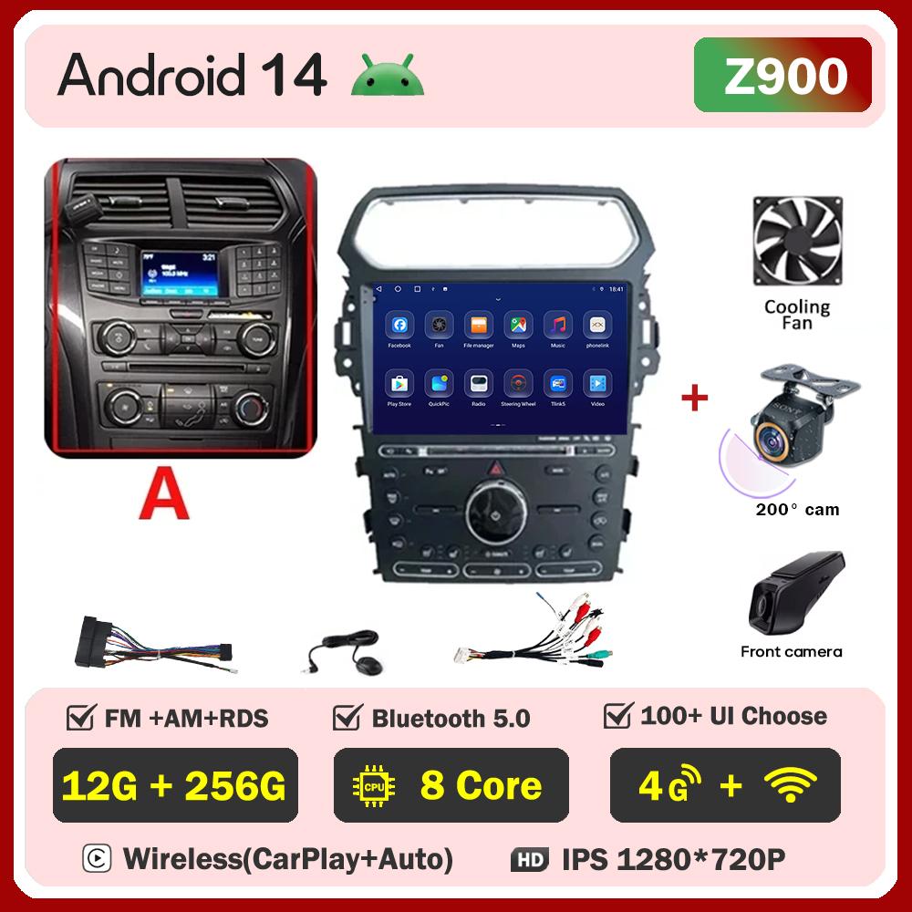 For Ford Explorer 5 2011 - 2019  Car Radio Player Car Carplay Screen Autoradio Mirror Link Car Intelligent Systems Touch Screen