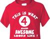 4th Birthday T-Shirt: Four-Year-Old Gift