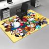 1 peça Super Mario Bros. Tapete de Escritório com Design de Desenho Animado de Anime, Tapete Antiderrapante para Decoração de Casa, Sala de Estar, Quarto, Sala de Jogos e Dormitório Perfeito