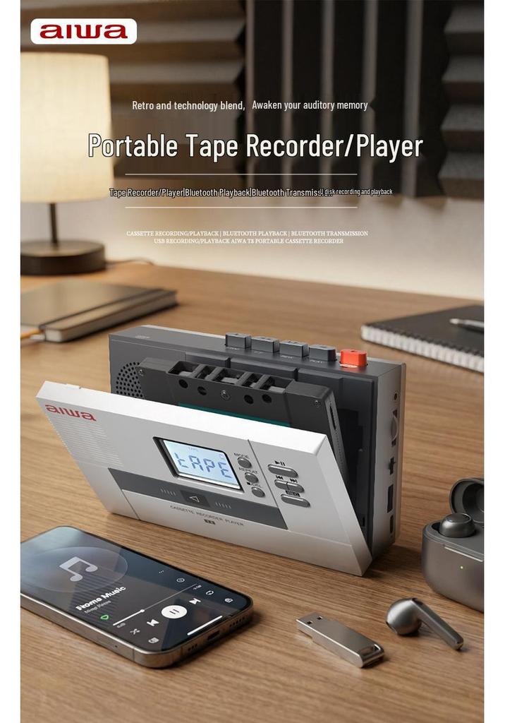 AIWA Classic Retro Cassette Player and Recorder