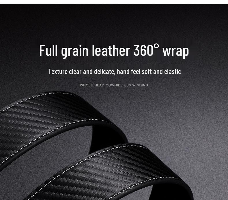 Paul Messier Herren Ledergürtel mit automatischer Doppel-G-Schnalle - Stilvoll & Vielseitig