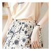 Navava Women Printing Flower Short Sleeve Skirt Two Piece Set No392