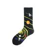 New Funny Alien Planet Universe Men's Cotton Socks European American Fashion Street Dance Trend Crew Hipster Skateboard Unisex