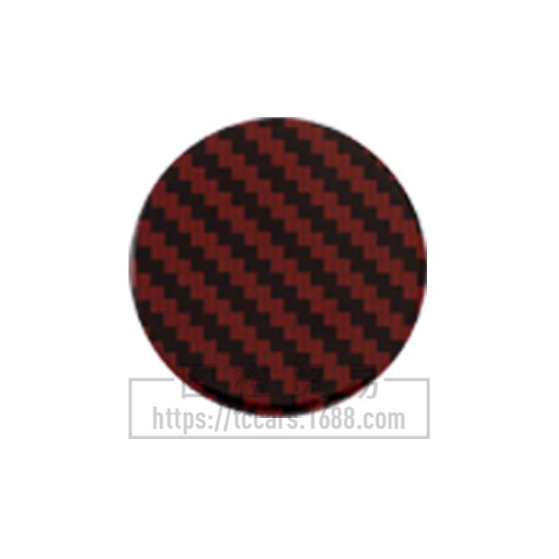 Smooth Carbon Fiber Car Wheel Stickers: 45MM, 50MM, 56MM, 65MM - Customizable for Personalized Modification