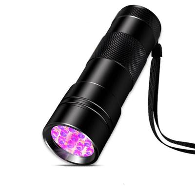 12LED UV Lila Taschenlampe zur Banknoten- und Fluoreszenzmitteldetektion