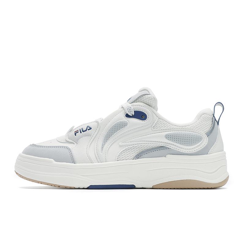 Fila Vibe Comfortable Versatile Durable Low-Top Skate Shoes Men Sneaker White Gray F12M512201FGV