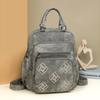 Vintage Leather Backpack for Women Casual Daypack Travel Shoulder Bag with Multi Pockets