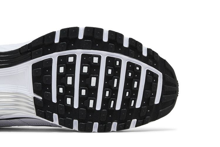 Nike P-6000 White Metallic Silver Black