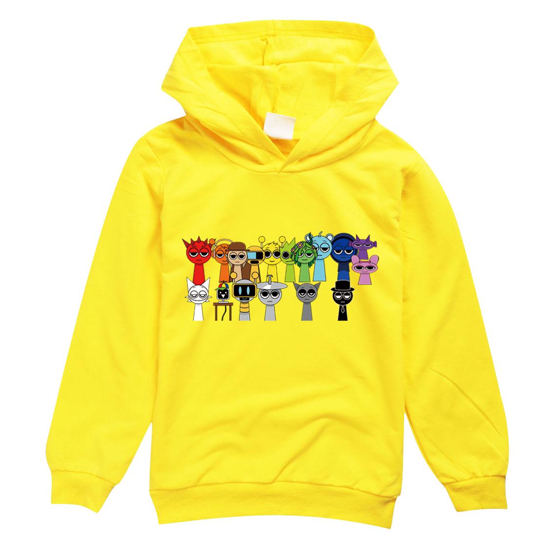 Rhythm Box Sprunki Cartoon Print Children s Clothing Game 9156 100 cm жёлтый