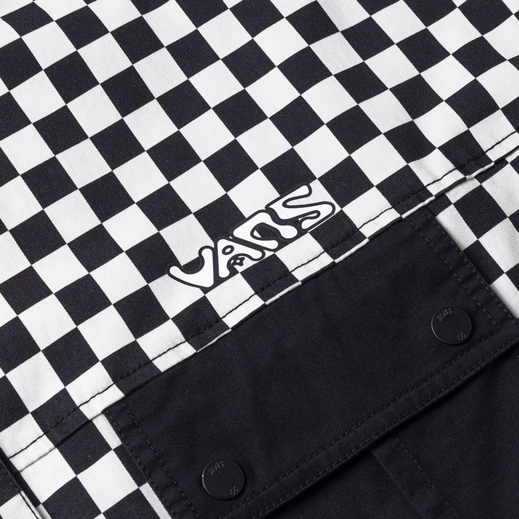 Vans Comfortable Fashionable Personalized Warm Long Sleeve Shirt Women Shirts Black Checkered VN000NFAEC5