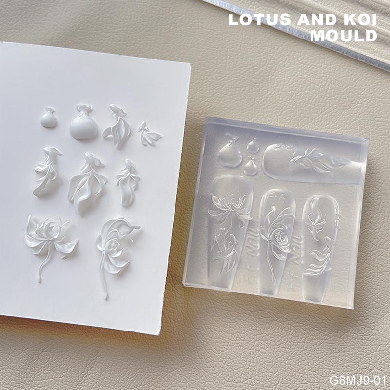 

3D рельефная форма для ногтей «Лилия» — 2025 Специальный инструмент для салонов