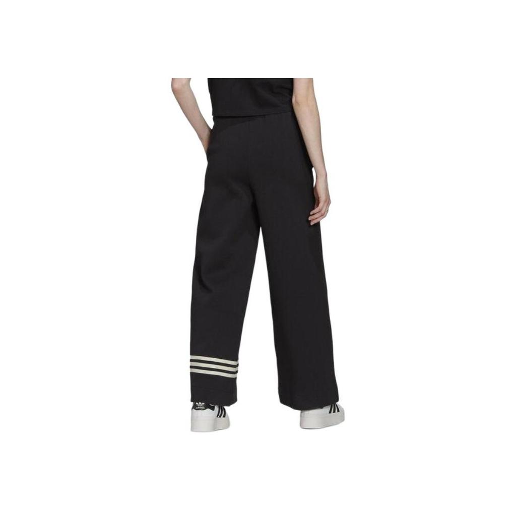 Adidas Originals Trefoil Track Pants With Embroidered Logo And Three Stripes Women Bottoms Black HM1746