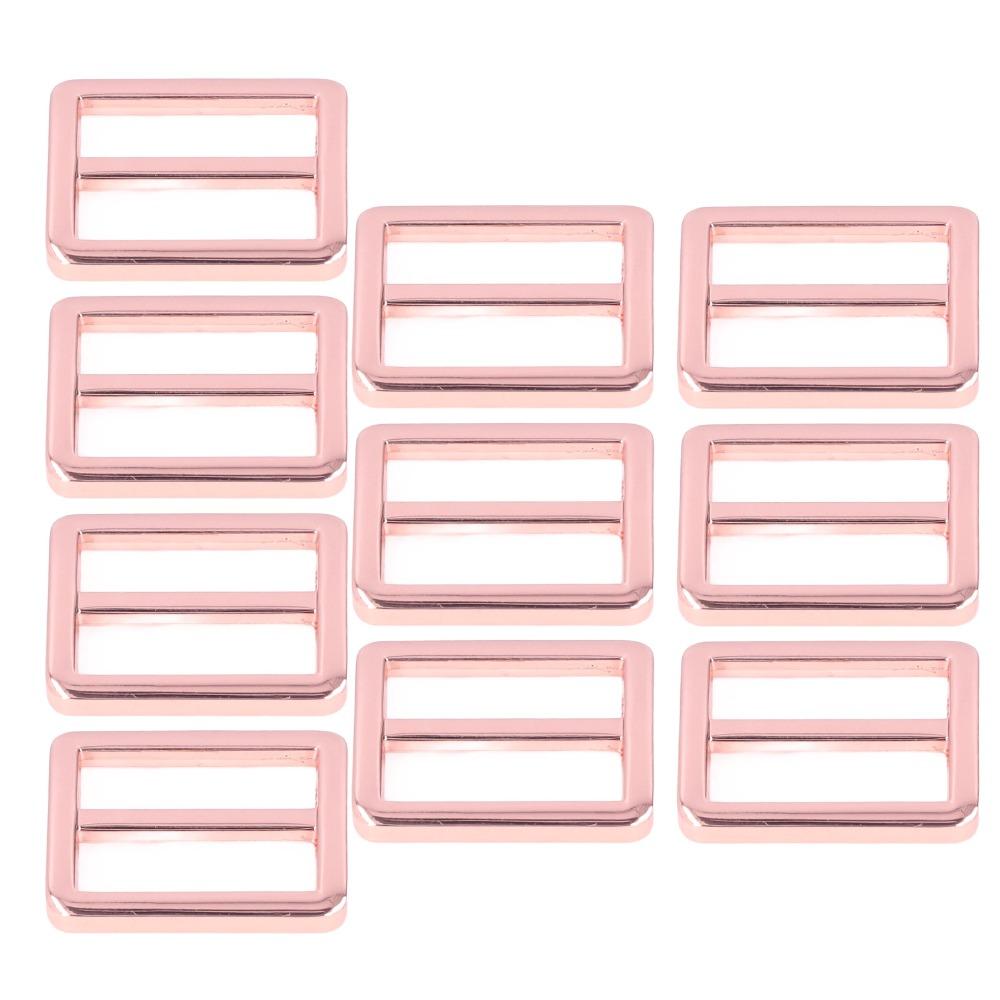 10pcs Durable Metal Metal Slide Buckle Wear Resistant Adjustable Buckle  DIY Project