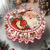 Vintage Christmas Tablecloth New Year 2026 Santa Claus Table Cover Christmas Party Table Decorations for Home 2026 Gifts Navidad