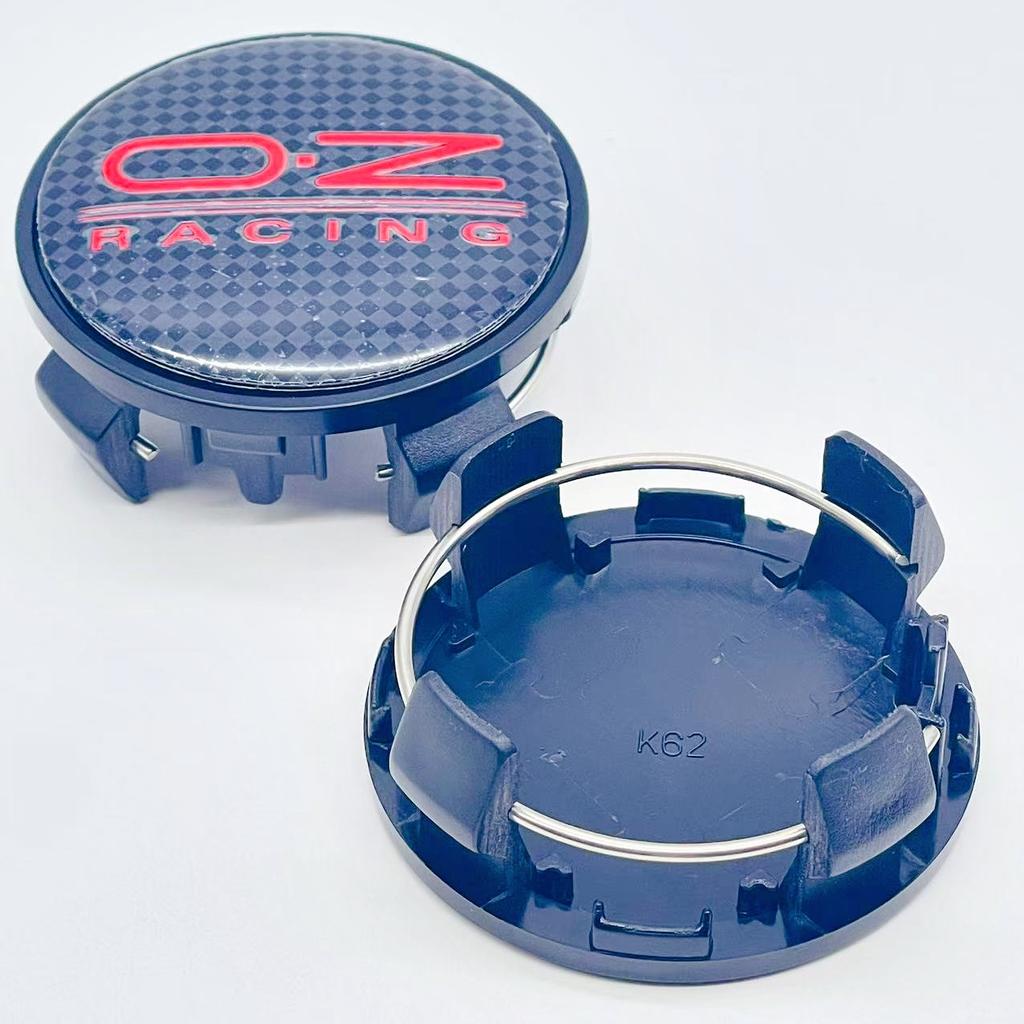 AAZD1 4pcs 3D 62mm Car emblem Wheel hub Center Cap For 56mm OZ Badge covers sticker Decals Styling accessories