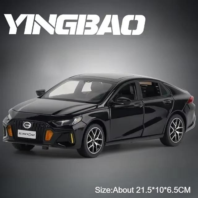 1:24 EMPOW Car Model Toy Doors Opened Shock Absorption Diecast Metal Simulation Sports Cars Sound Light Gifts for Children