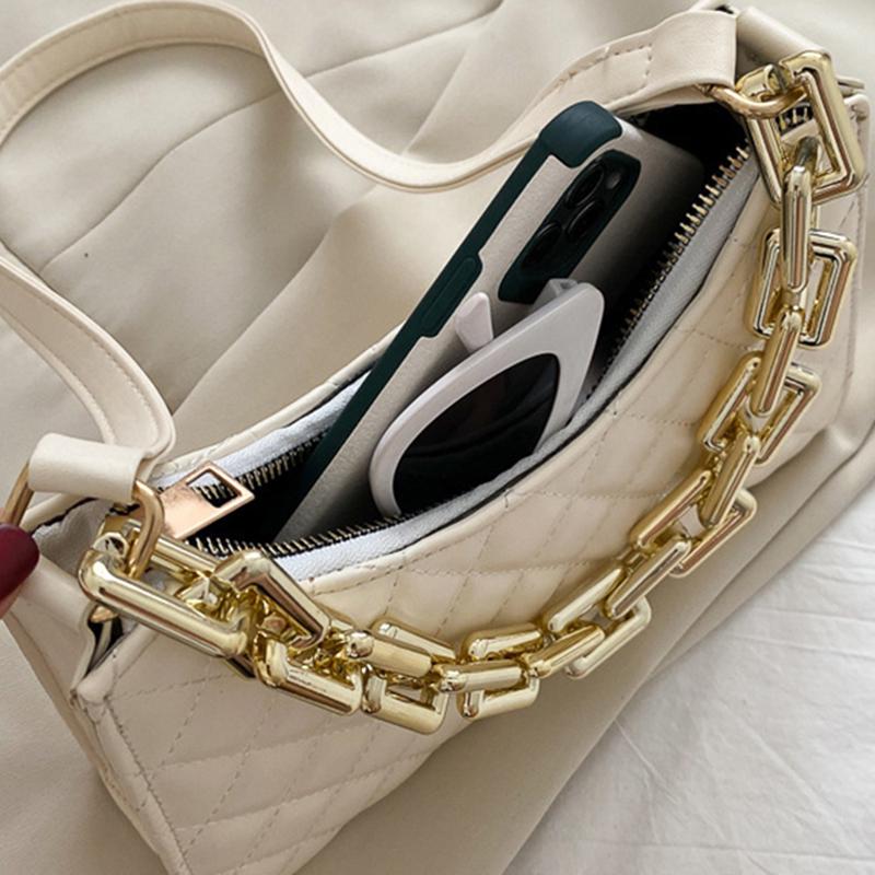 Женская сумка под мышками с ромбовидным узором — фото 8